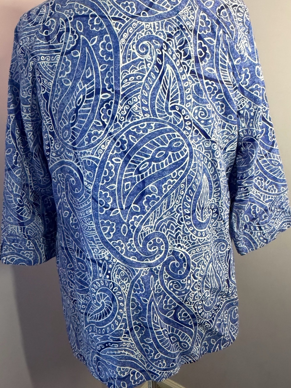 Chico's Linen Button-Down Shirt,EUC,Size XL - Picture 4 of 11